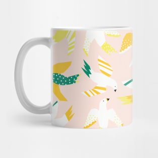 Flying Collage Birds Mug